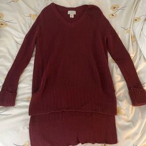 Ruby Moon Red Long Sweater
